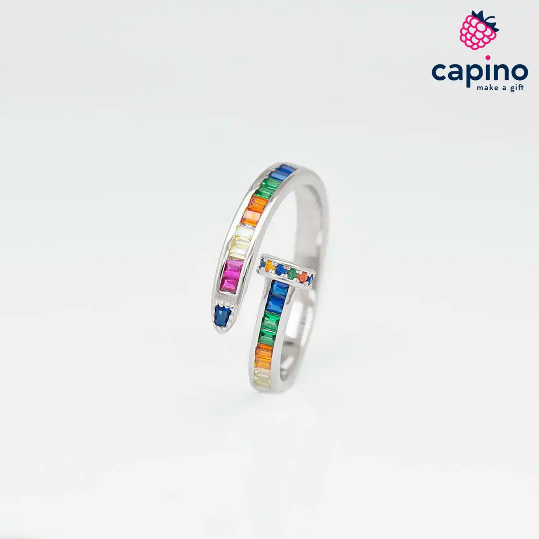 Anillo de plata clavo Omero