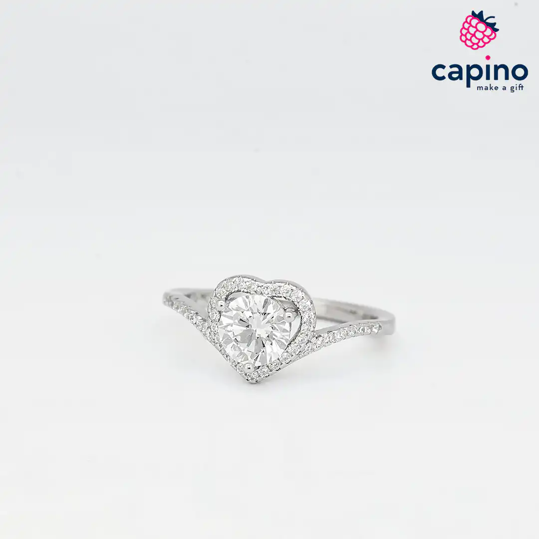 Anillo de plata corazón Lamberto