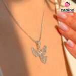 Collar ángel de plata Erika 3