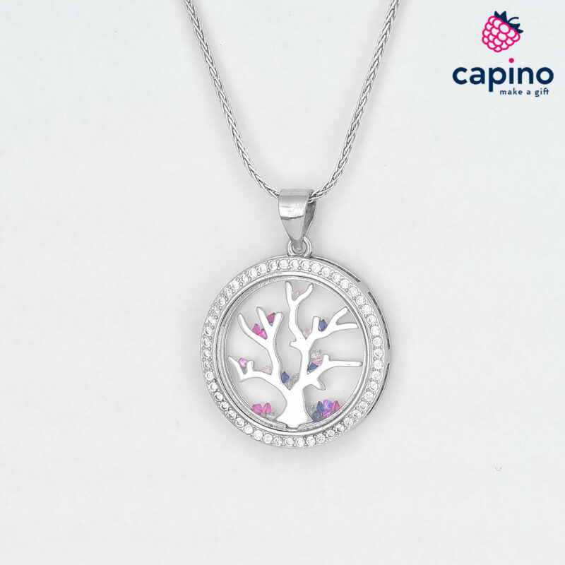 Collar Árbol de la vida de plata Olga 1