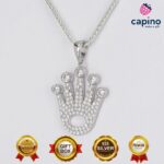 Collar corona de plata Pina 3