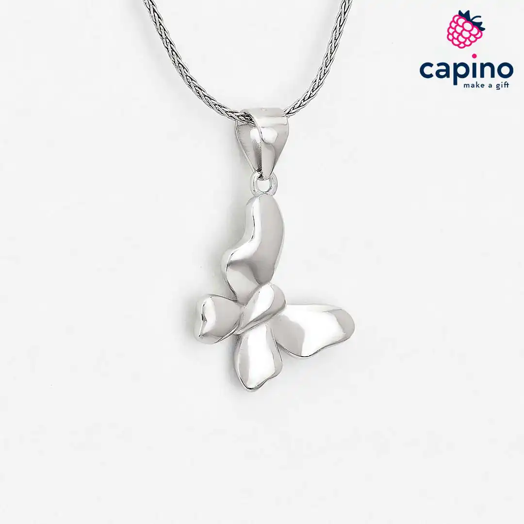 Collar mariposa de plata Marta