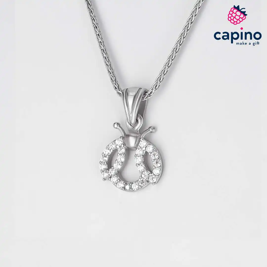 Collar mariquita de plata Veronica