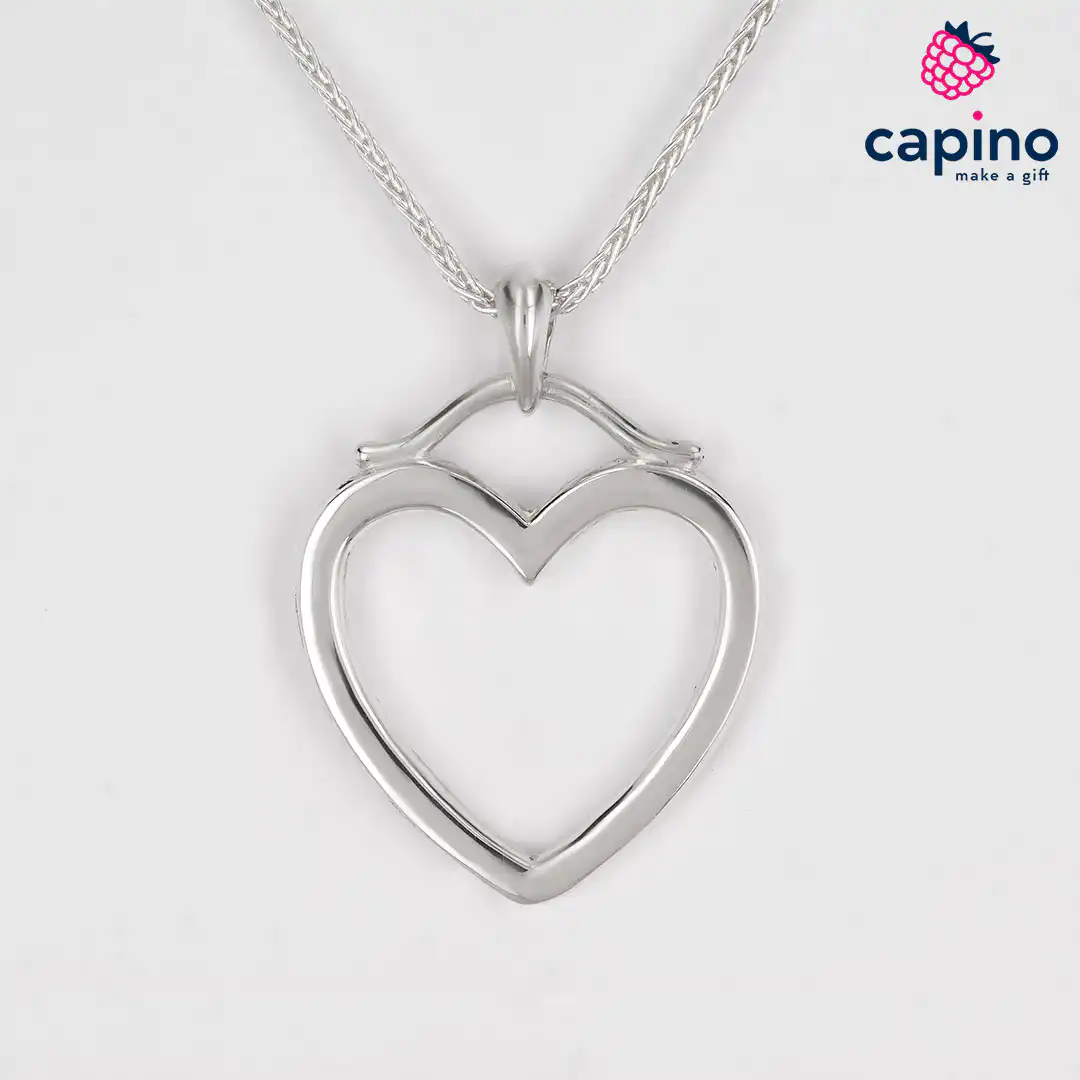 Collar corazón de plata Giorgia