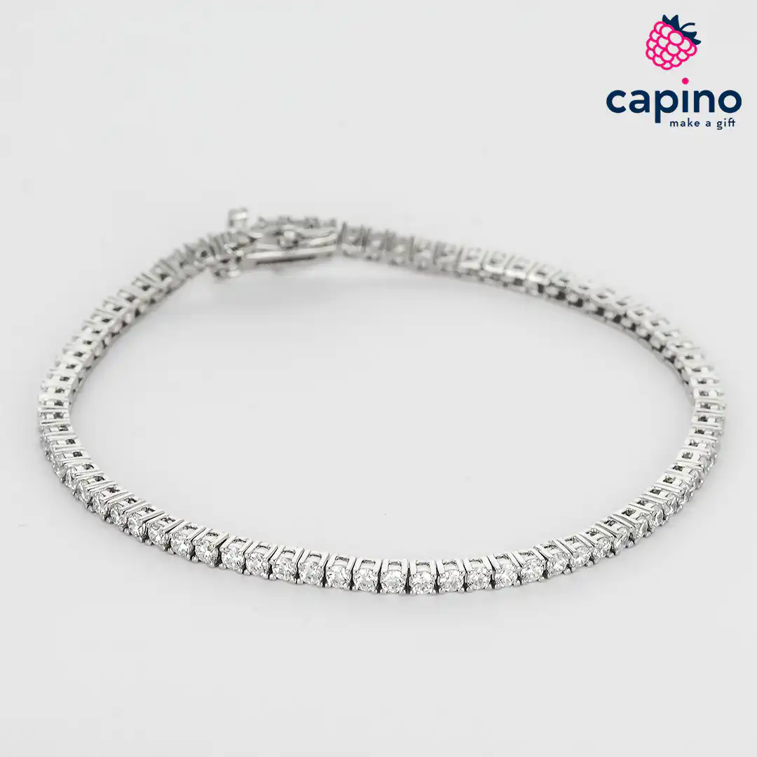 Pulsera de plata tenis Annalisa