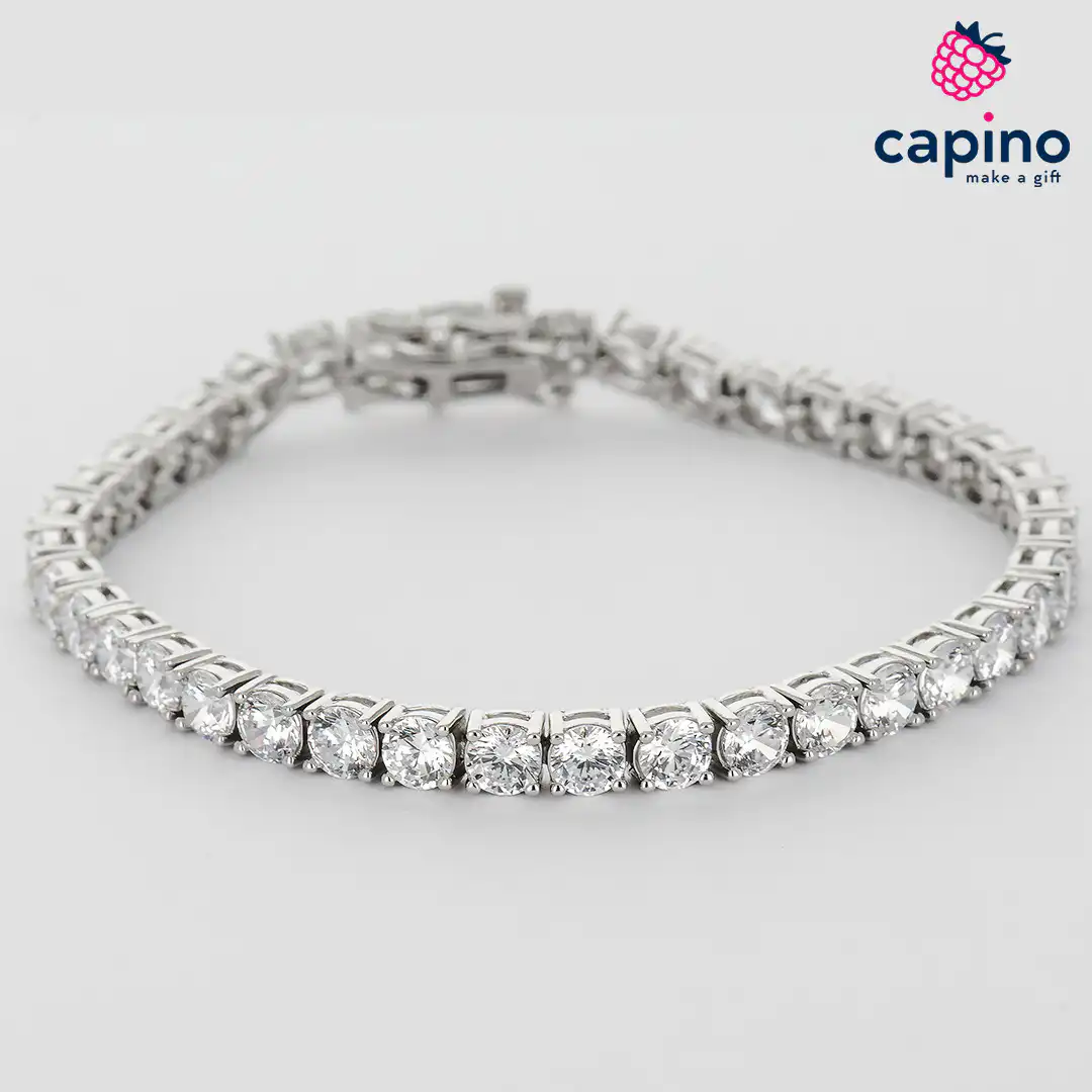 Pulsera de plata tenis Francesca