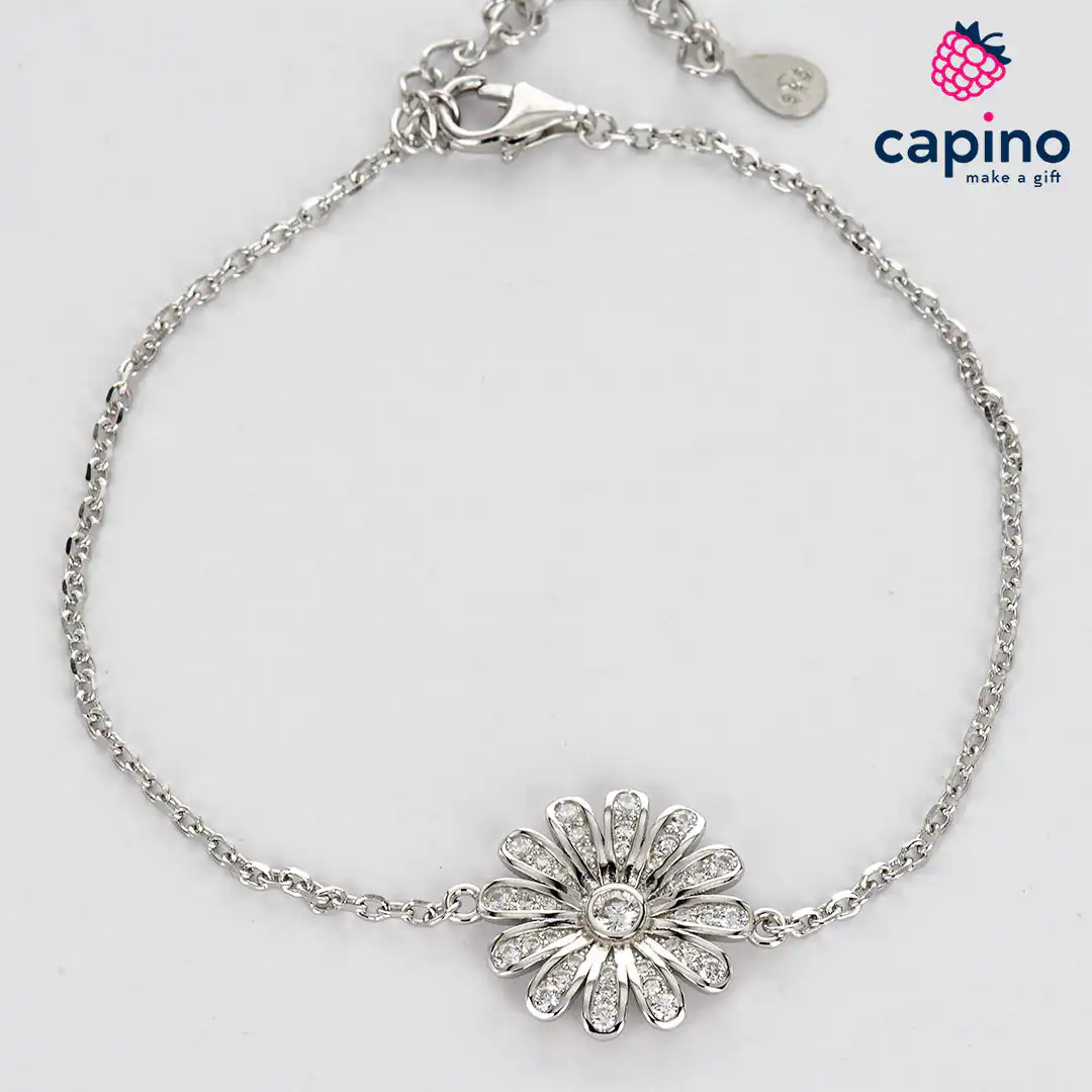 Pulsera de plata una margarita Susanna