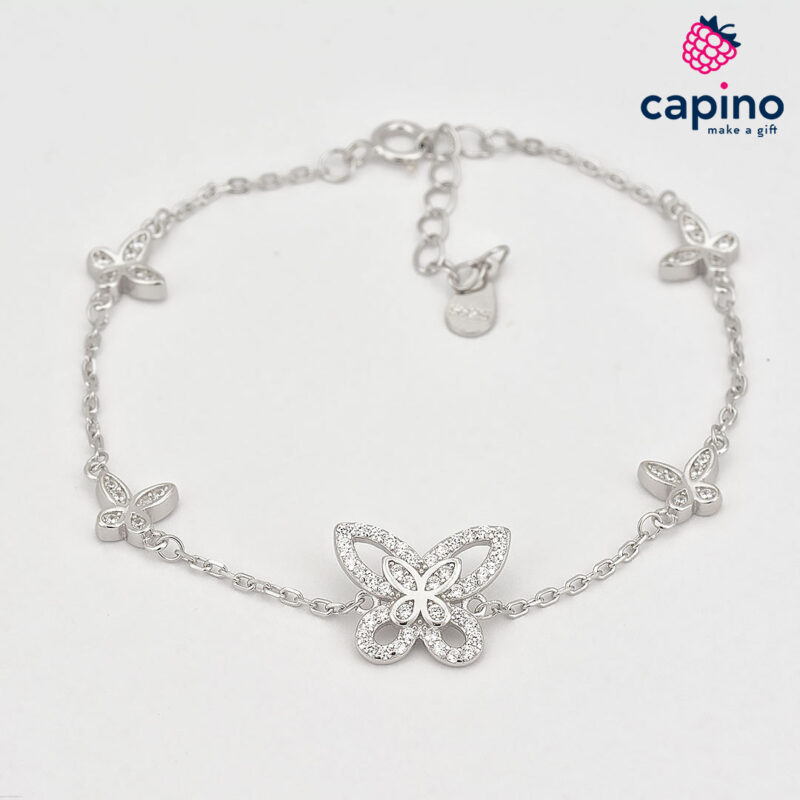 Pulsera de plata mariposa Vittoria 1