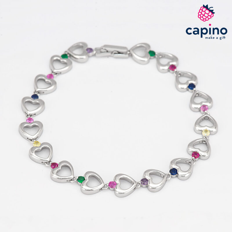 Pulsera de plata corazón Gelsomina 1