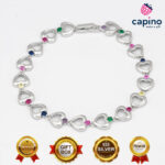 Pulsera de plata corazón Gelsomina 5