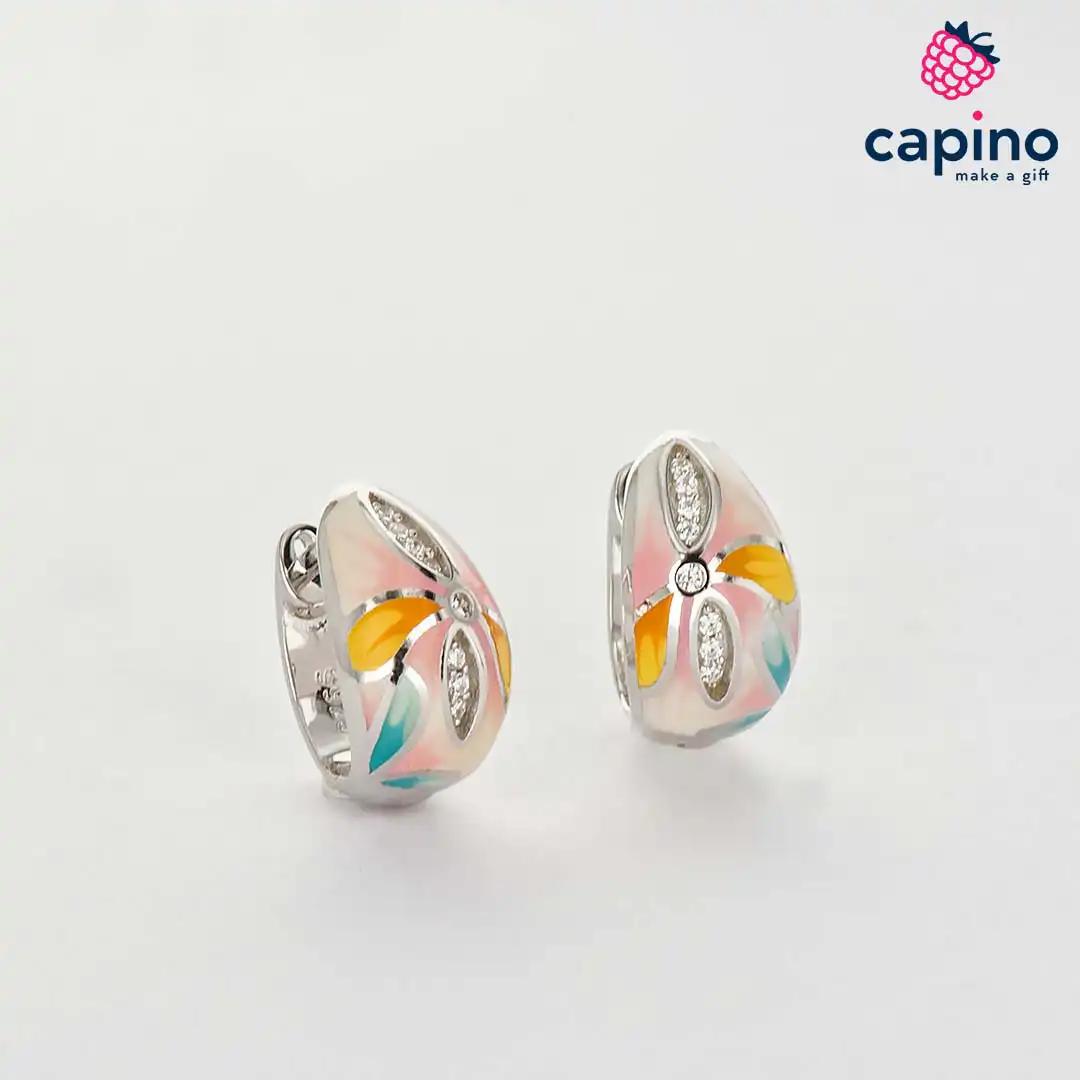 Pendientes flores de plata Valentina