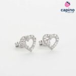 Pendientes corazón de plata Diana 2