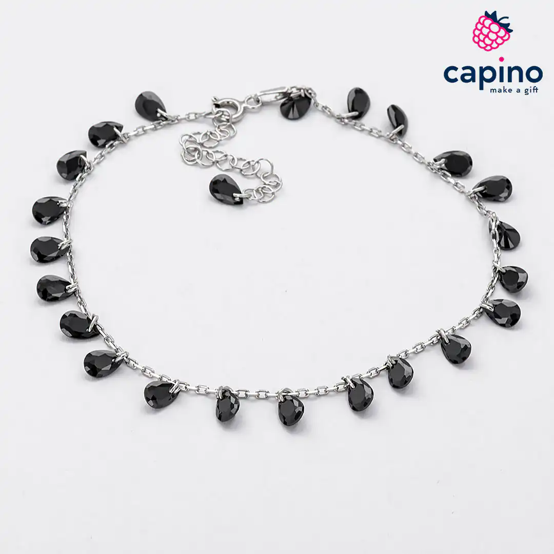 Tobillera de plata Paloma