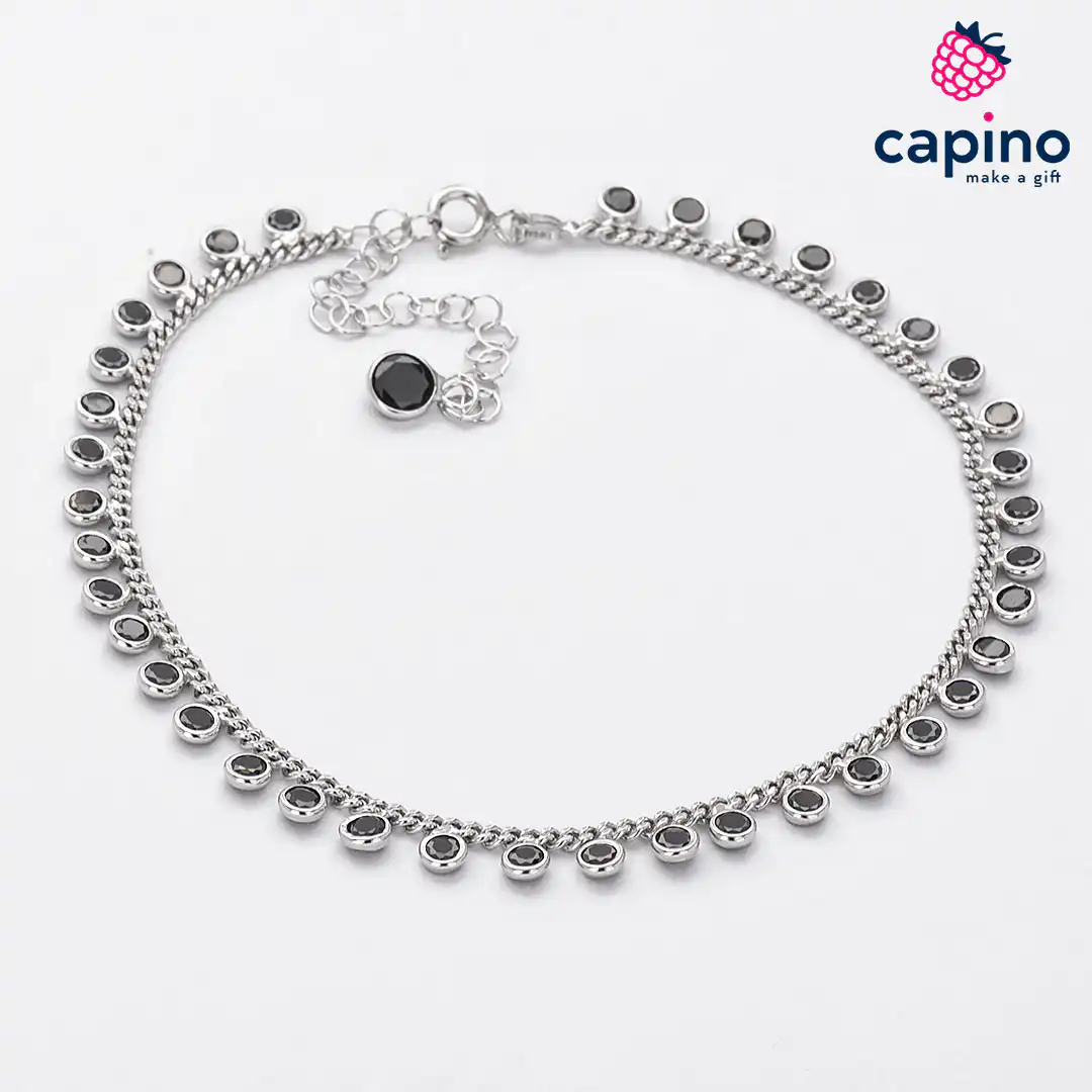 Tobillera de plata Penelope