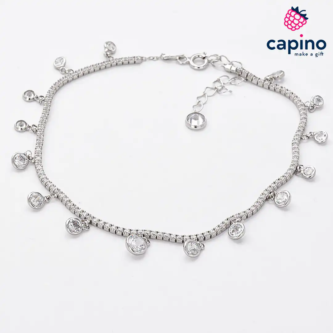 Tobillera de plata Ernesta