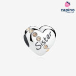 Charm hermana corazón de plata Bartolomeo 2