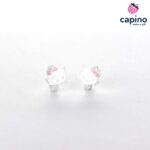 Pendientes para niñas Hello kitty de plata Bella 3