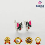 Pendientes para niñas Tom y Jerry de plata Penny 5