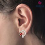 Pendientes para niñas mariquitas de plata Willow 4