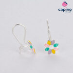 Pendientes para niñas margaritas de plata Baby 3