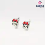 Pendientes para niñas Minnie Mouse de plata Belle 2