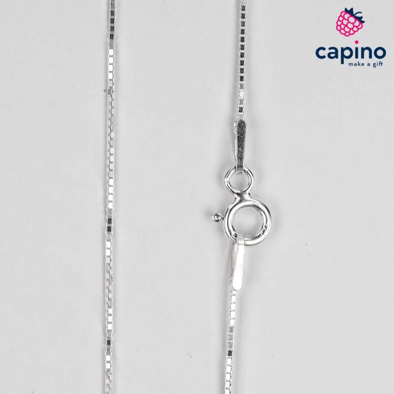 Cadena de plata 55 cm veneciana cuadrada T1 Venetian box 1
