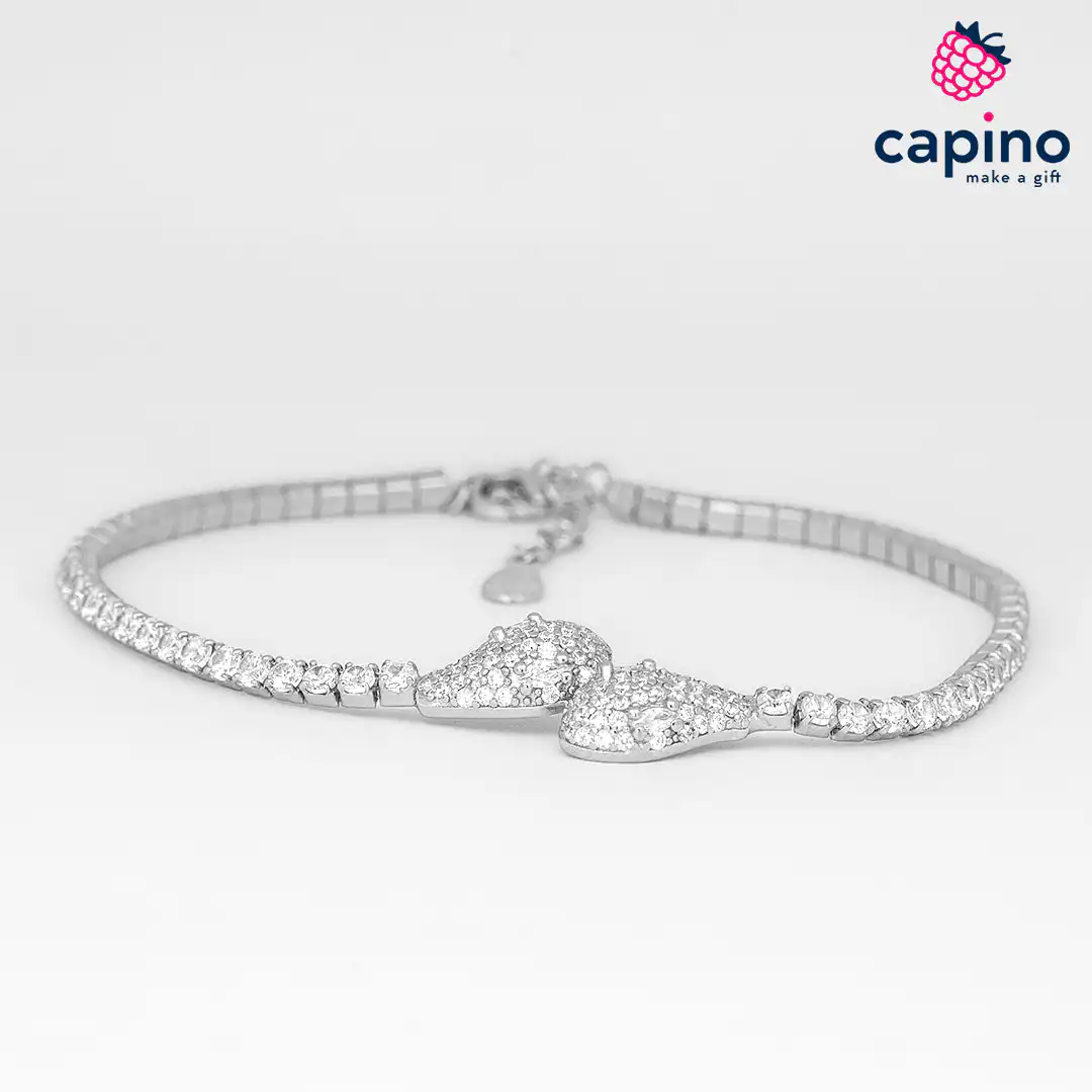 Pulsera de plata gota Mariella