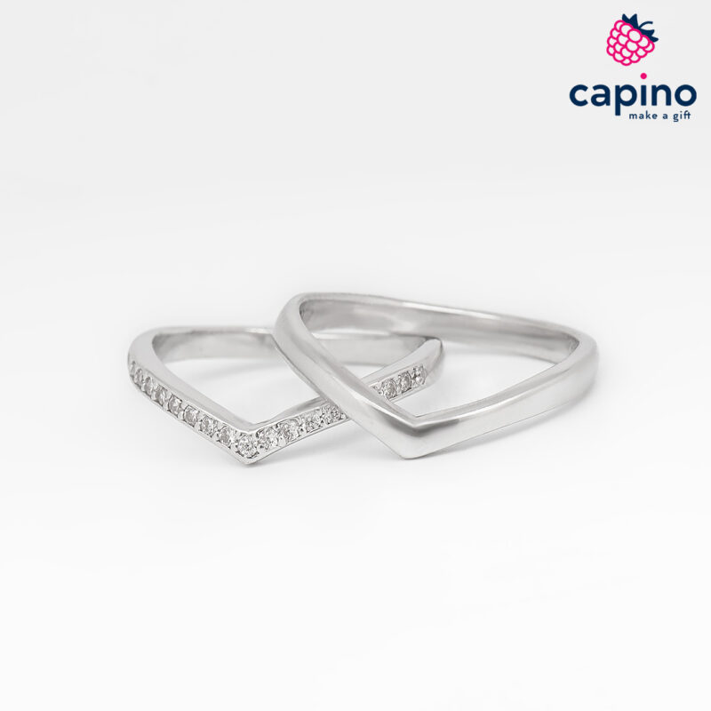 Anillo de plata doble Pompeo 1