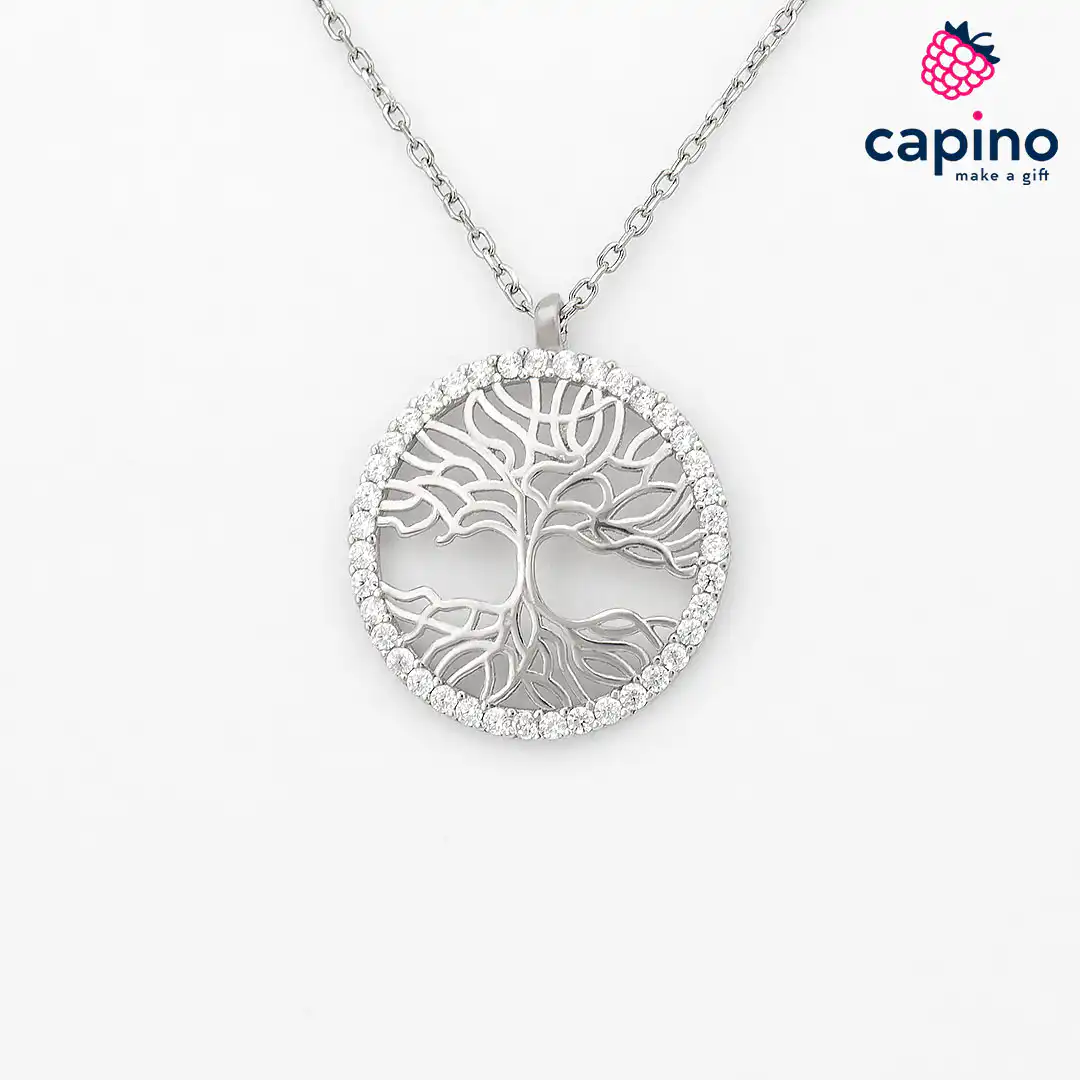 Collar árbol de la vida de plata Antonella