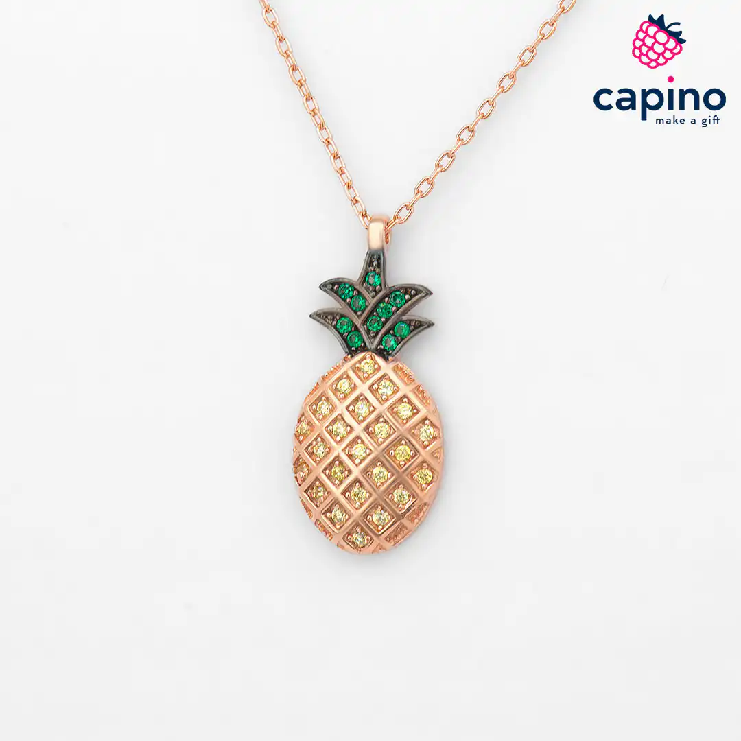 Collar piña de plata Hugo