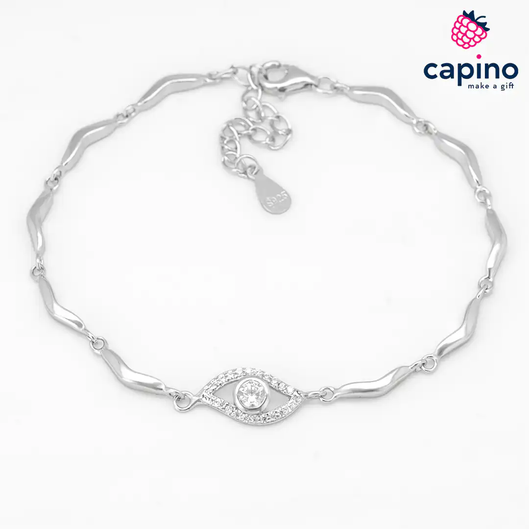 Pulsera de plata ojo Zaira