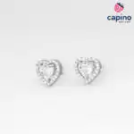 Pendientes de plata corazón Pier