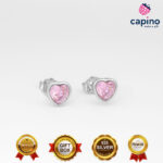 Pendientes de plata corazón Raffaellino - 1