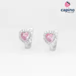 Pendientes de plata corazón Renzo