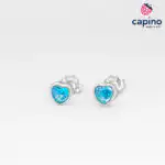 Pendientes de plata corazón Tazio