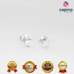 Pendientes de plata corazón Virgilio - 1