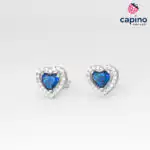 Pendientes de plata corazón Vito