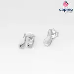 Pendientes de plata notas musicales Ugo