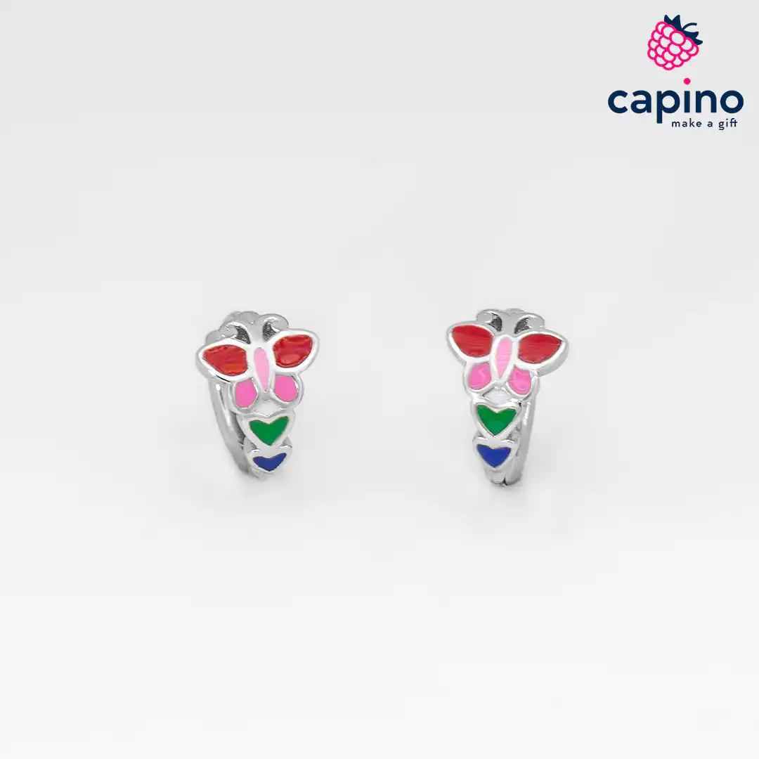 Pendientes para niñas de plata Ella