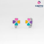 Pendientes para niñas trébol de plata Arya