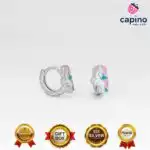 Pendientes para niñas unicornio de plata Cookie - 1