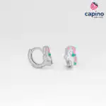 Pendientes para niñas unicornio de plata Cookie