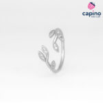 Anillo de plata flor Ottavio