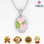 Collar flores de plata Amleto - 1