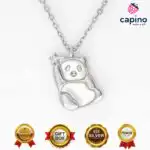Collar oso de plata Tonino - 1