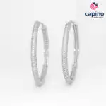 Pendientes aros de plata Niccolò