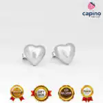 Pendientes de plata corazón Nicola - 1