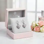 Pendientes de plata corazón Toni - 3
