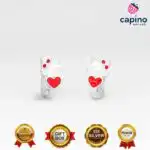 Pendientes para niñas gatito con corazón de plata Zelda - 1