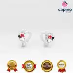 Pendientes para niñas Minnie Mouse de plata Smokey - 1